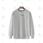 Positive Round Neck Cotton Pullover Fleece Jumper