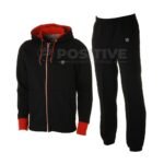 Positive Mens Gym Wear Customized Fleece Jogging Tracksuit