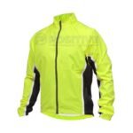 Positive Hi Vis Detachable Sleeves Waterproof Cycling Rain Jacket