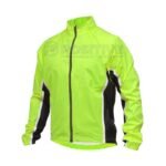 Positive Hi Vis Detachable Sleeves Waterproof Cycling Rain Jacket