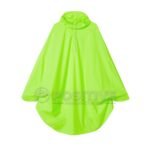 Positive Waterproof Cycling Hooded Hi Vis Yellow Rain Poncho