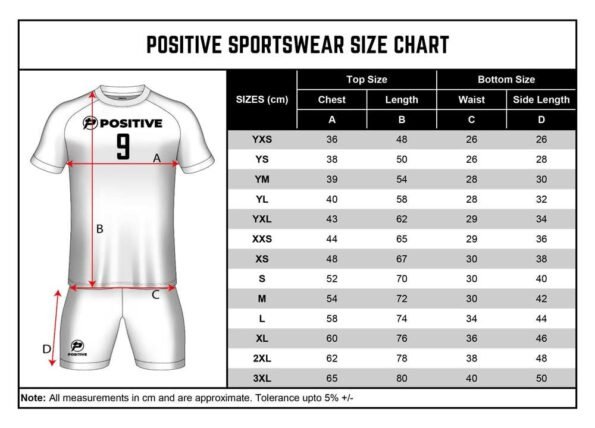 Size Charts - Positive Manufacturing